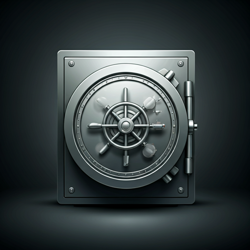 Massive Tresortür eines Banksafes