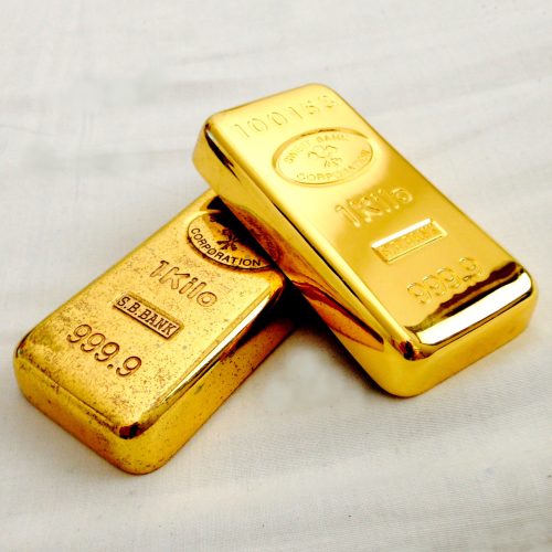 Einzelner Goldbarren